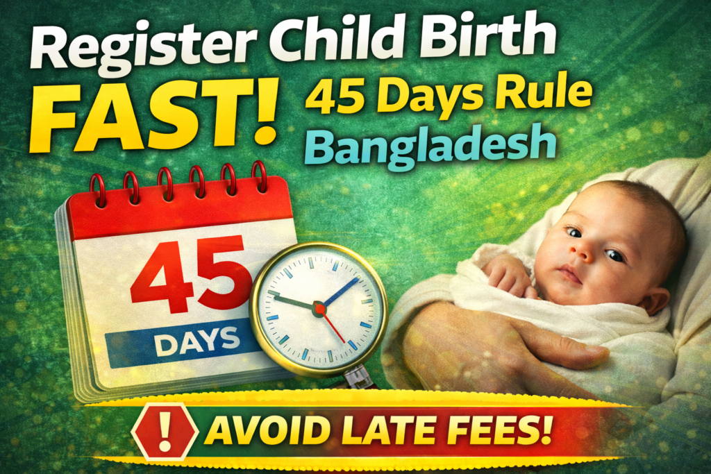 Child Birth Registration Time Limit in Bangladesh (How Early Should You Register)